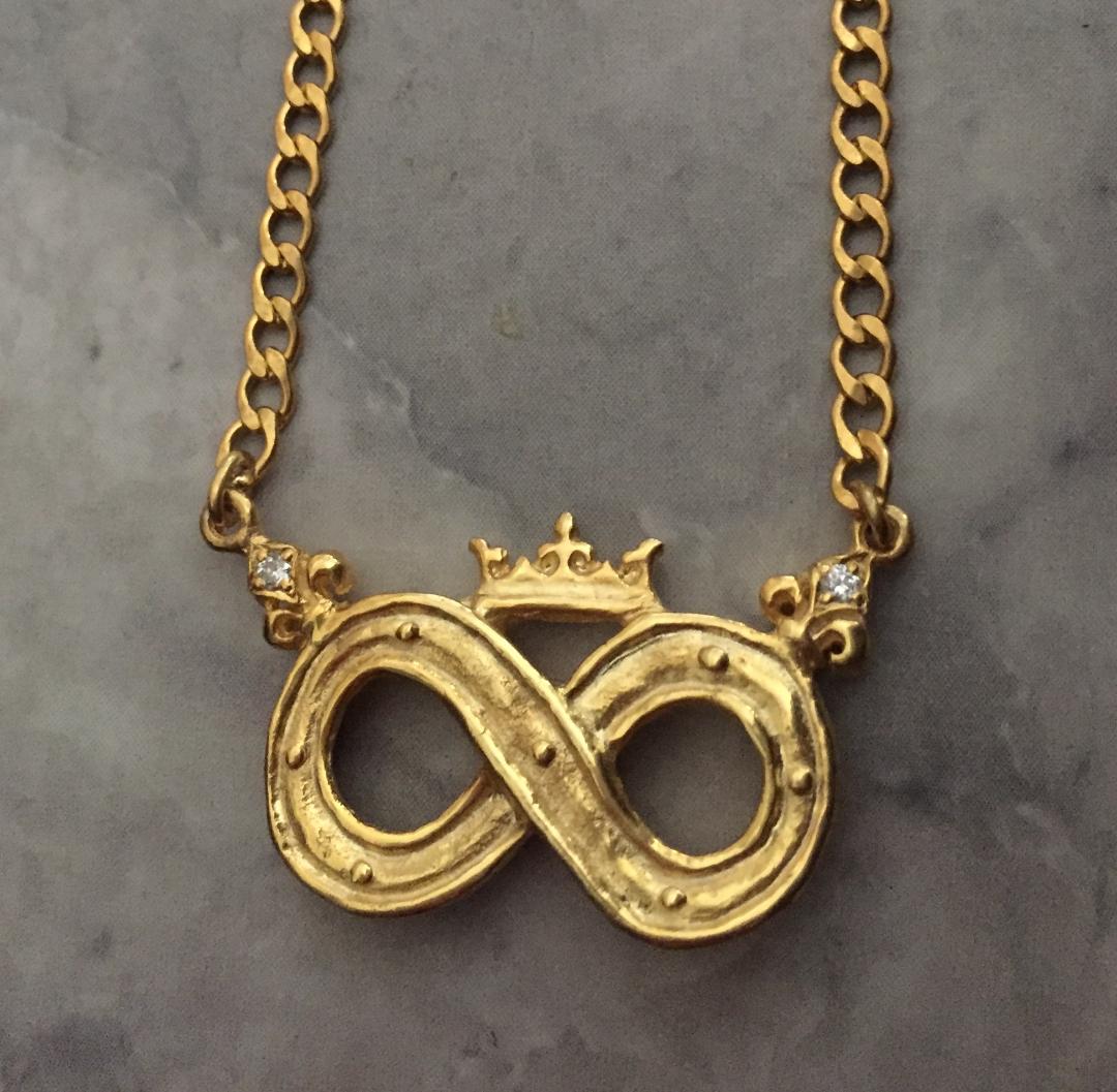 Necklace - Crowned Infinity