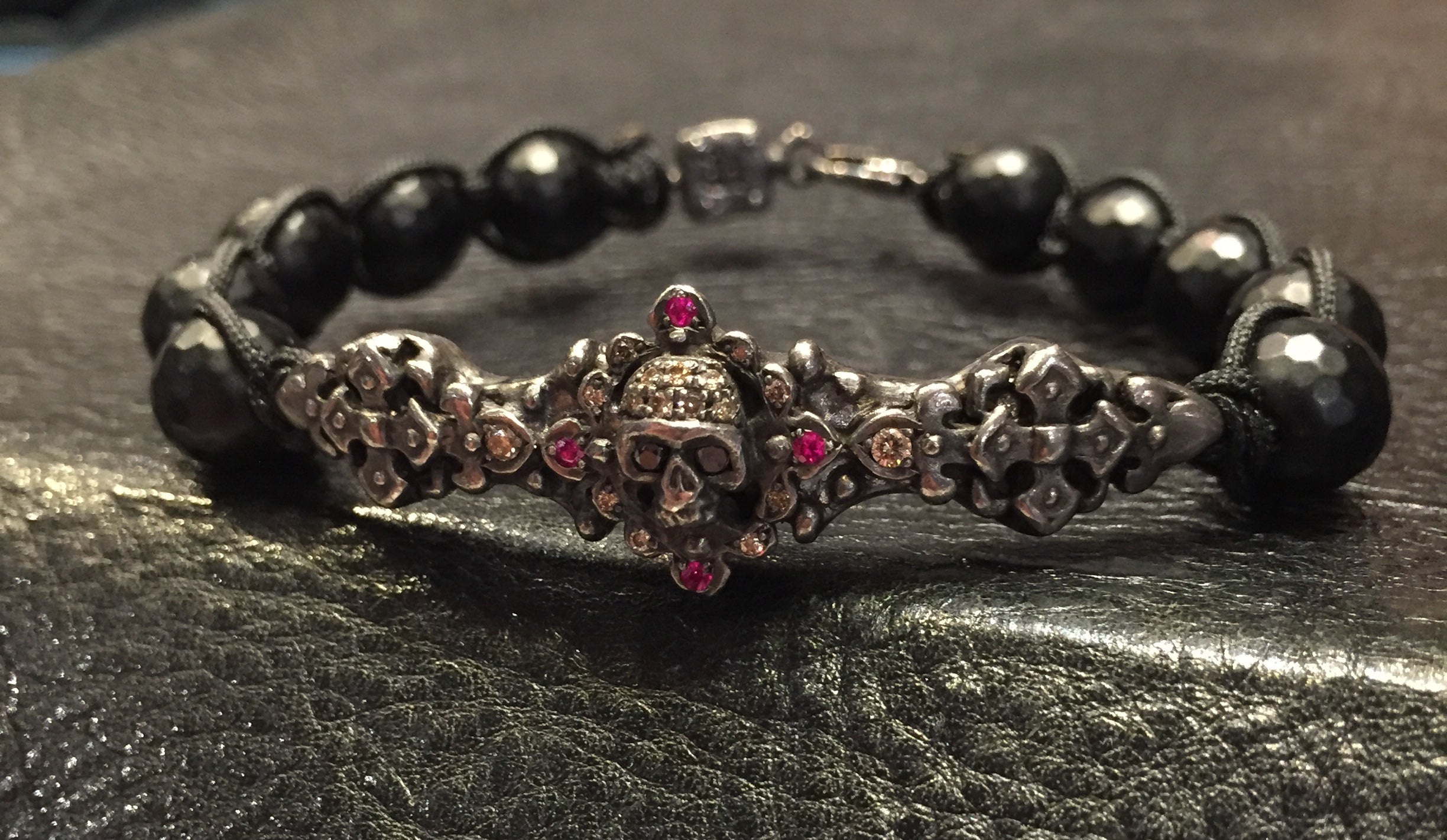 Diamond skull deals bracelet