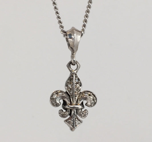 Necklace - Diamond Fleur de LIs
