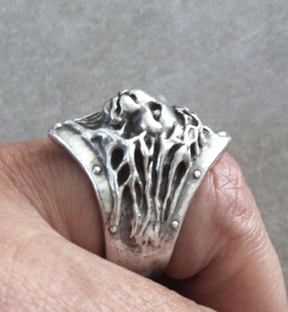 Sterling Silver Lion ring by Roman Paul