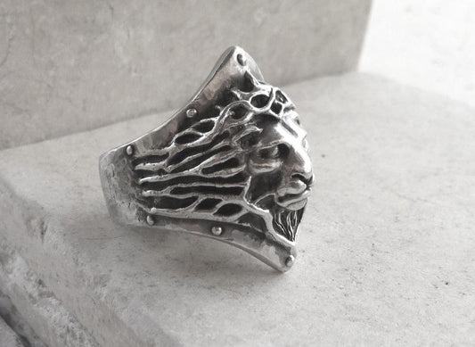 Ring -  Sterling Silver Lion by Roman Paul