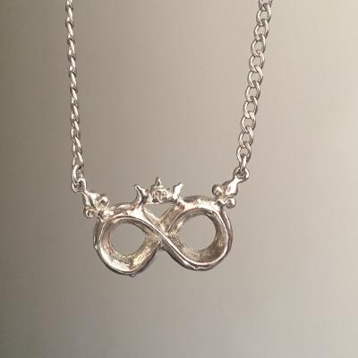 Necklace - Diamond Infinity Sign with Crown